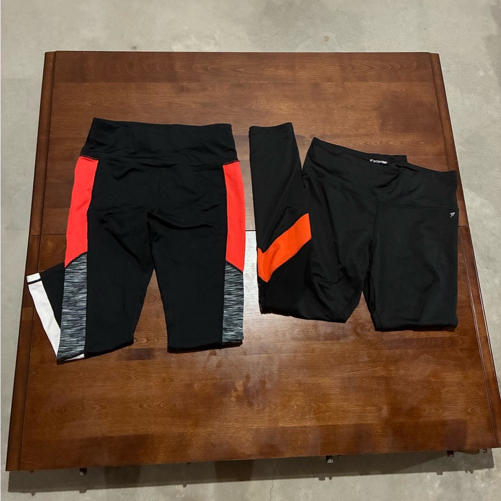 Primark Black and Red Leggings bundle